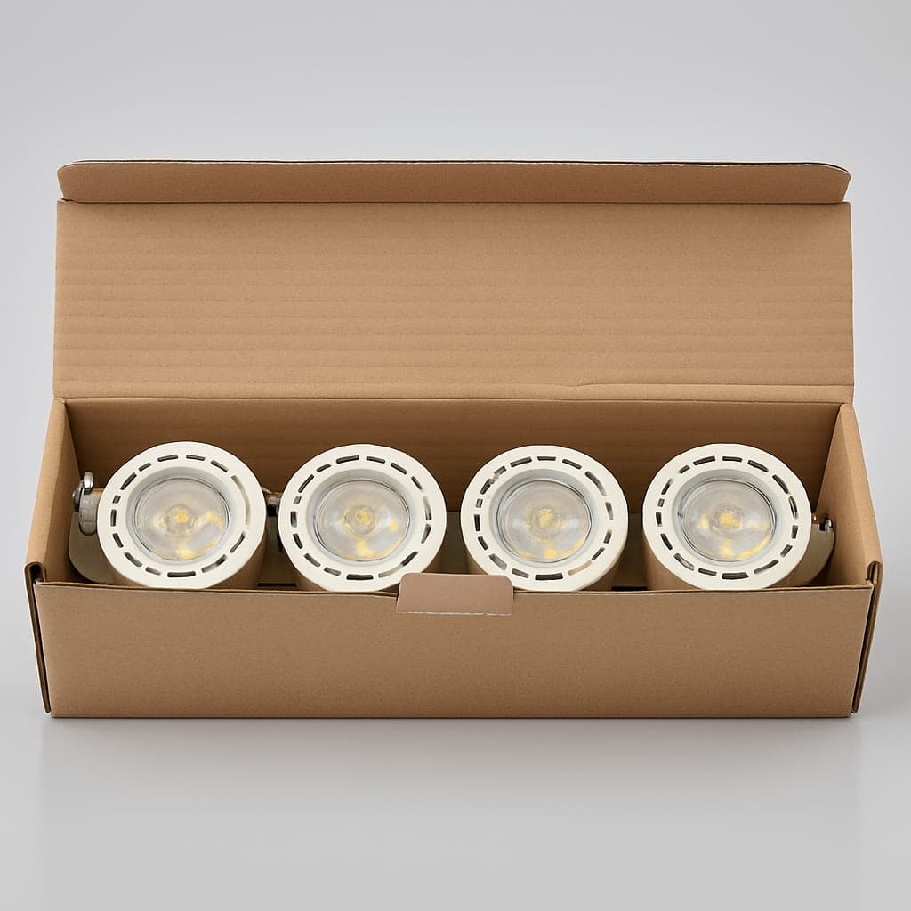 LED Recessed Lighting Kit - 4 Pack - Energy Efficient