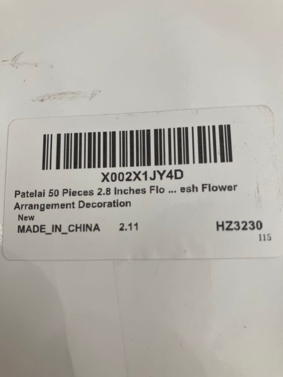 Patelai 50 Pieces 2.8 Inches Flower Arrangement Decoration