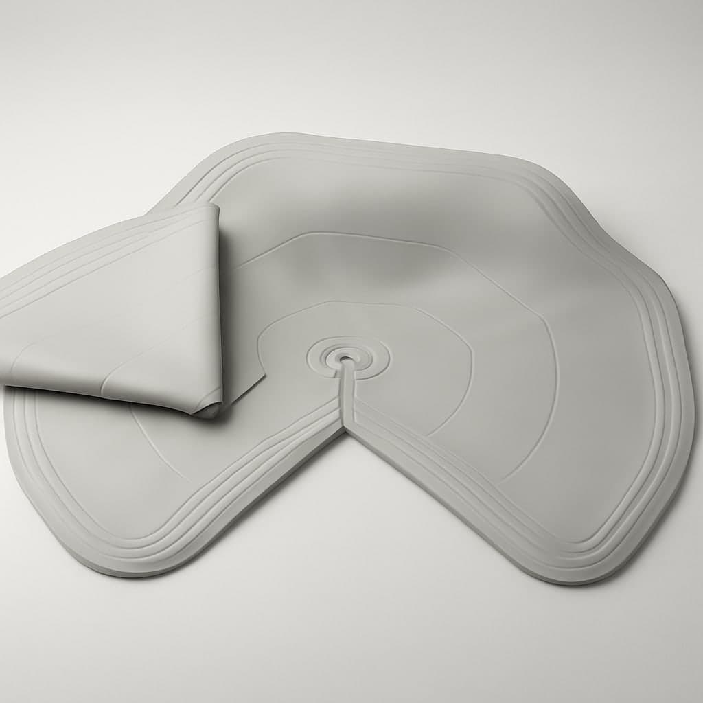 Gray Non-Slip Kitchen Mat - Durable and Easy to Clean
