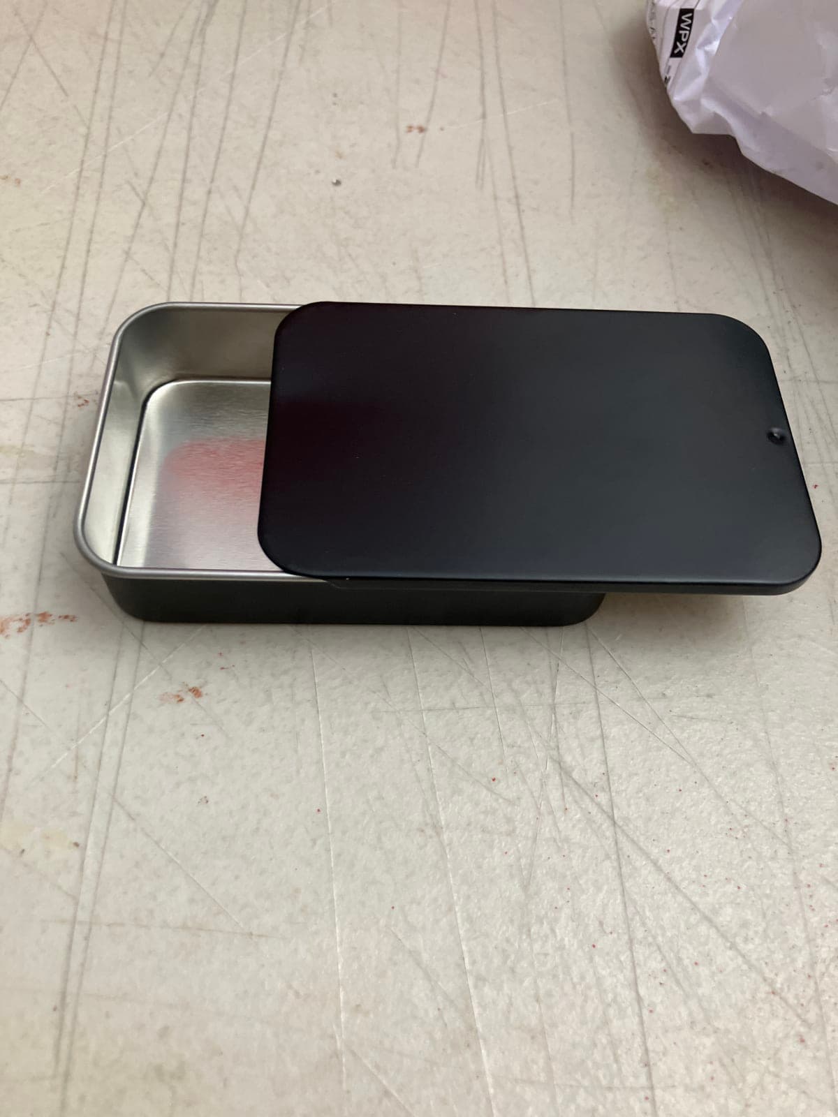 Metal Storage Tin with Lid - Versatile Organizer