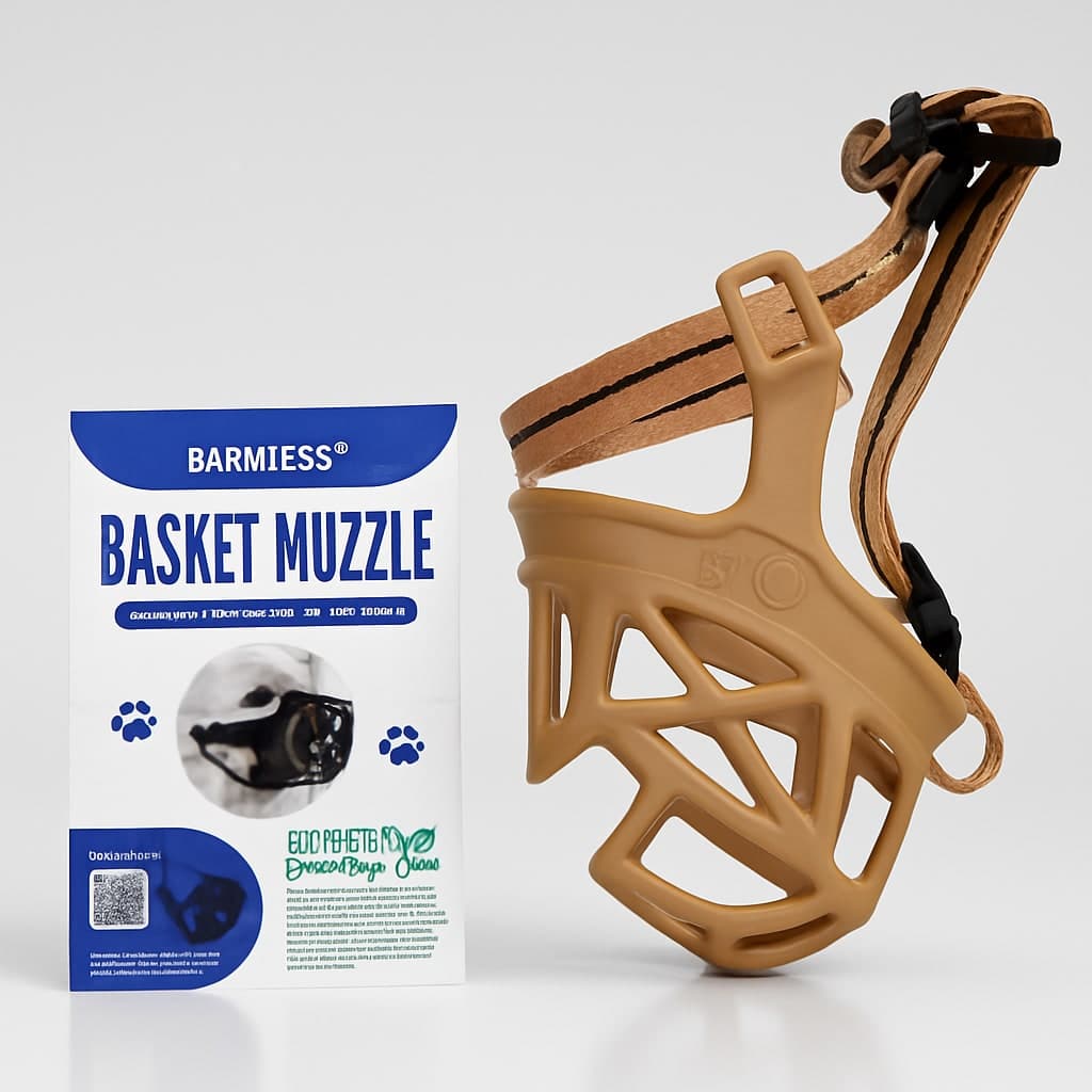 Barkless Basket Muzzle for Dogs - Perfect for Grooming and Training