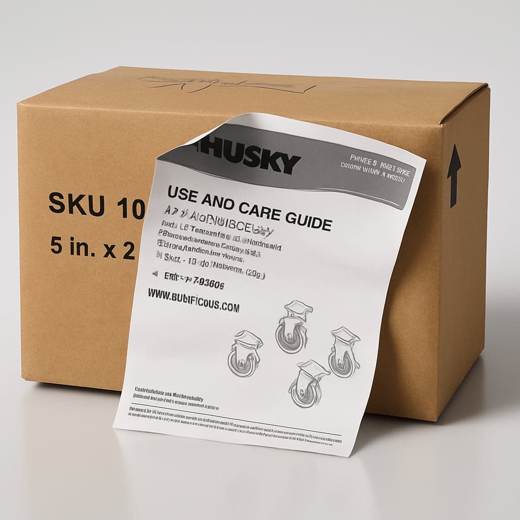 Husky 5 in. x 2 in. Caster Set
