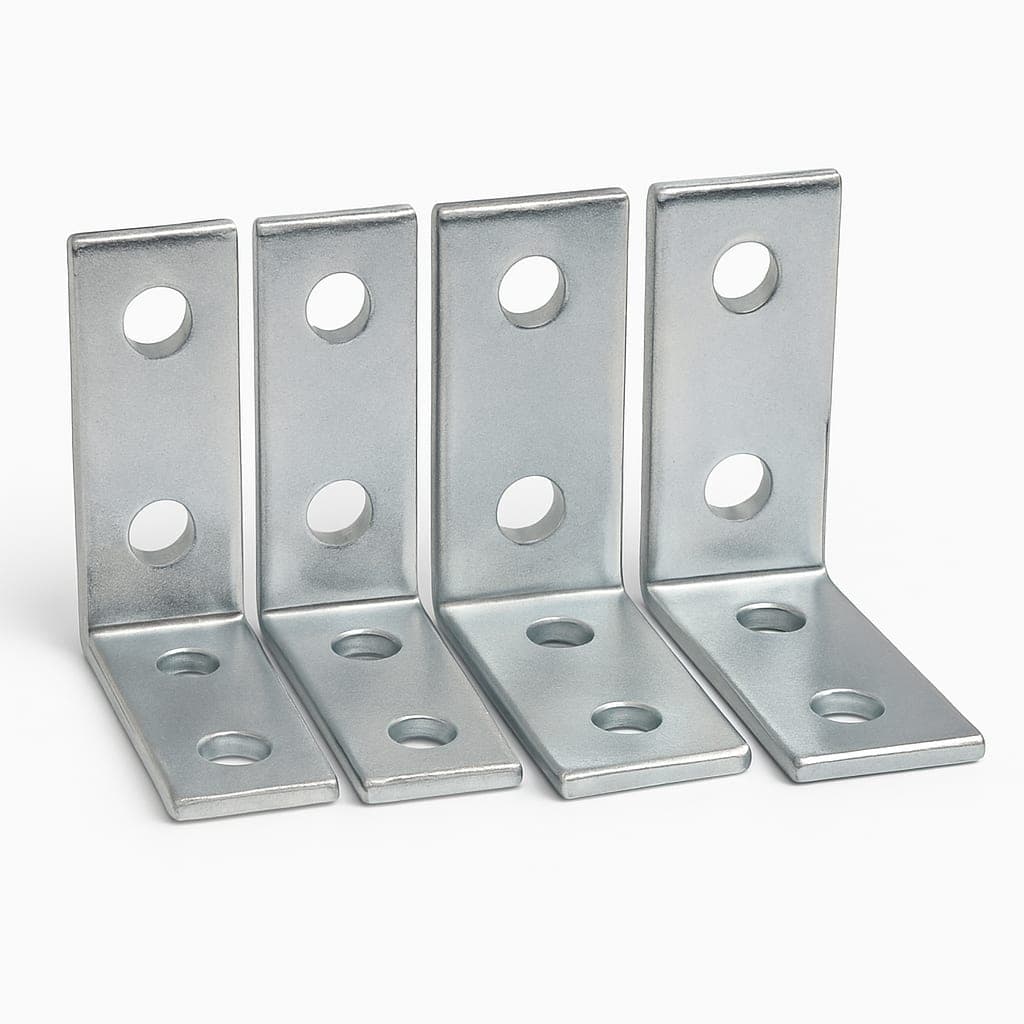 Metal Corner Brackets - Heavy Duty L Brackets for Support -4pk