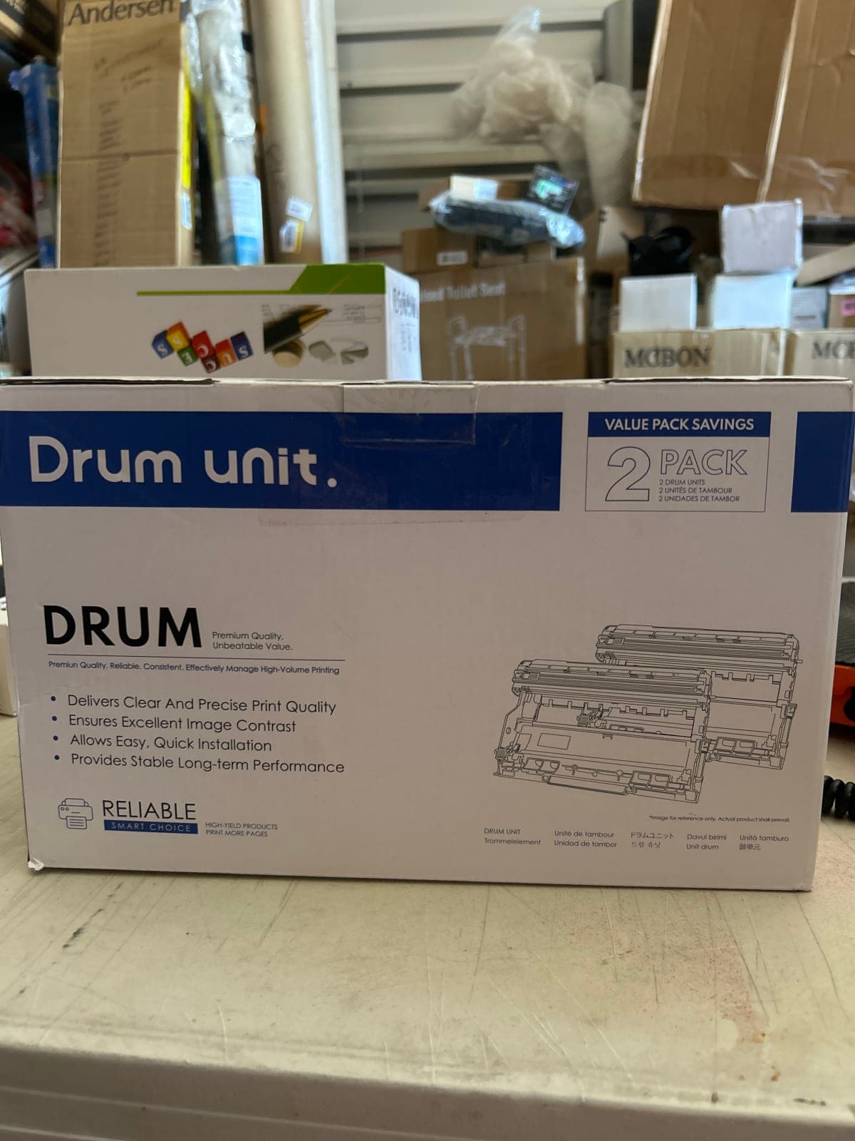 Reliable Drum Unit 2-Pack for High-Quality Printing