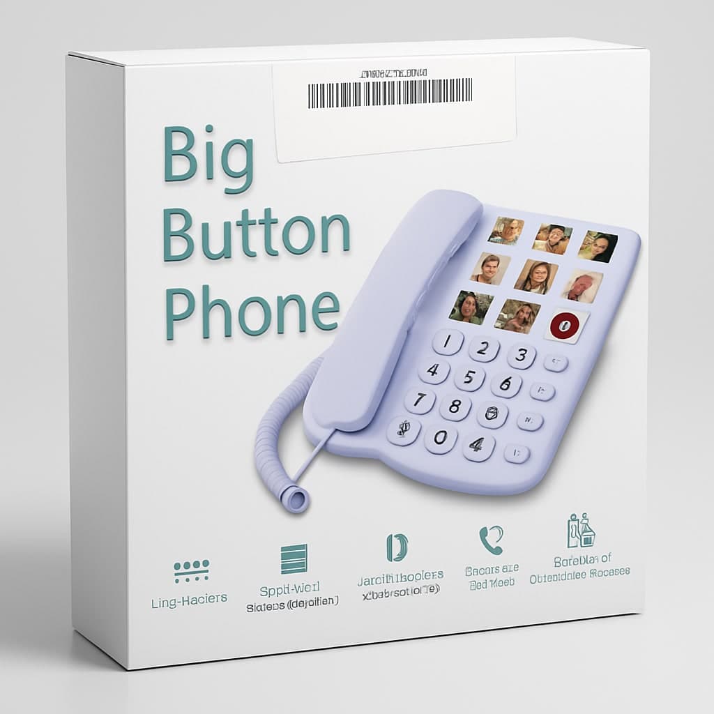 Big Button Phone with Speed Dial and Handsfree Function
