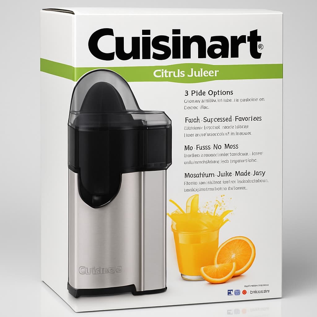 Cuisinart Citrus Juicer with 3 Pulp Options - Model CJC-500P1