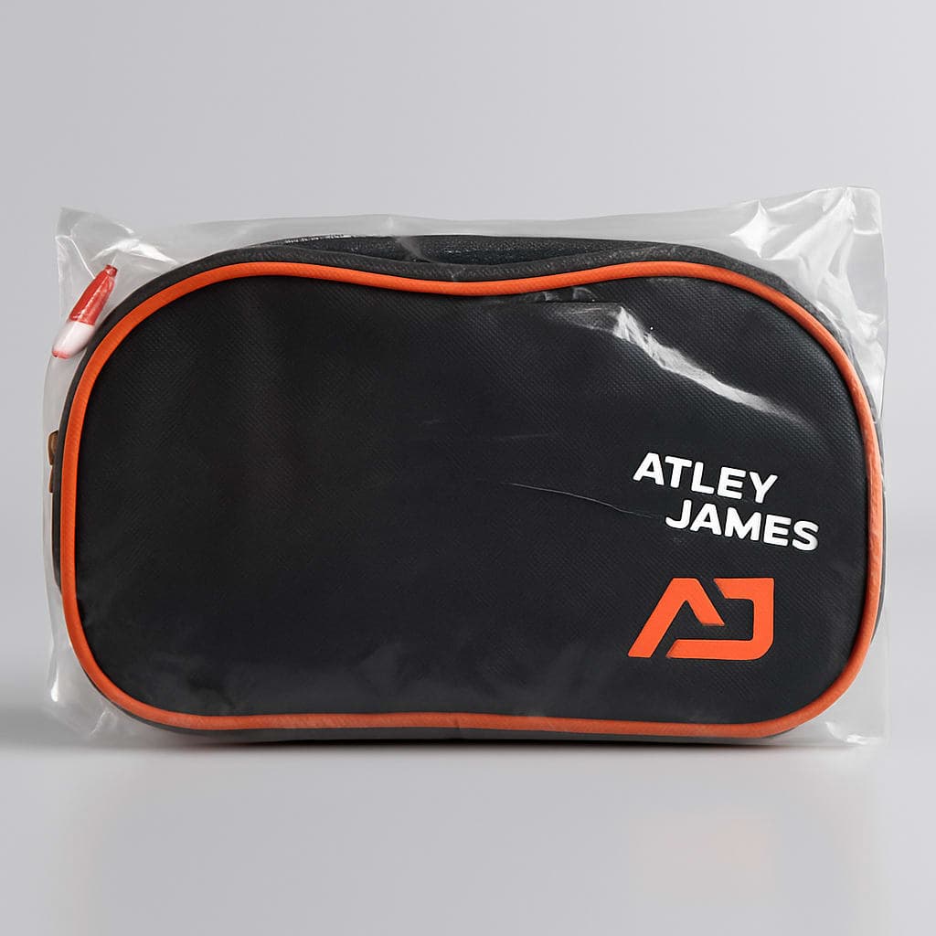 ATLETY JAMES Sport Gear Bag - Black with Orange Accents
