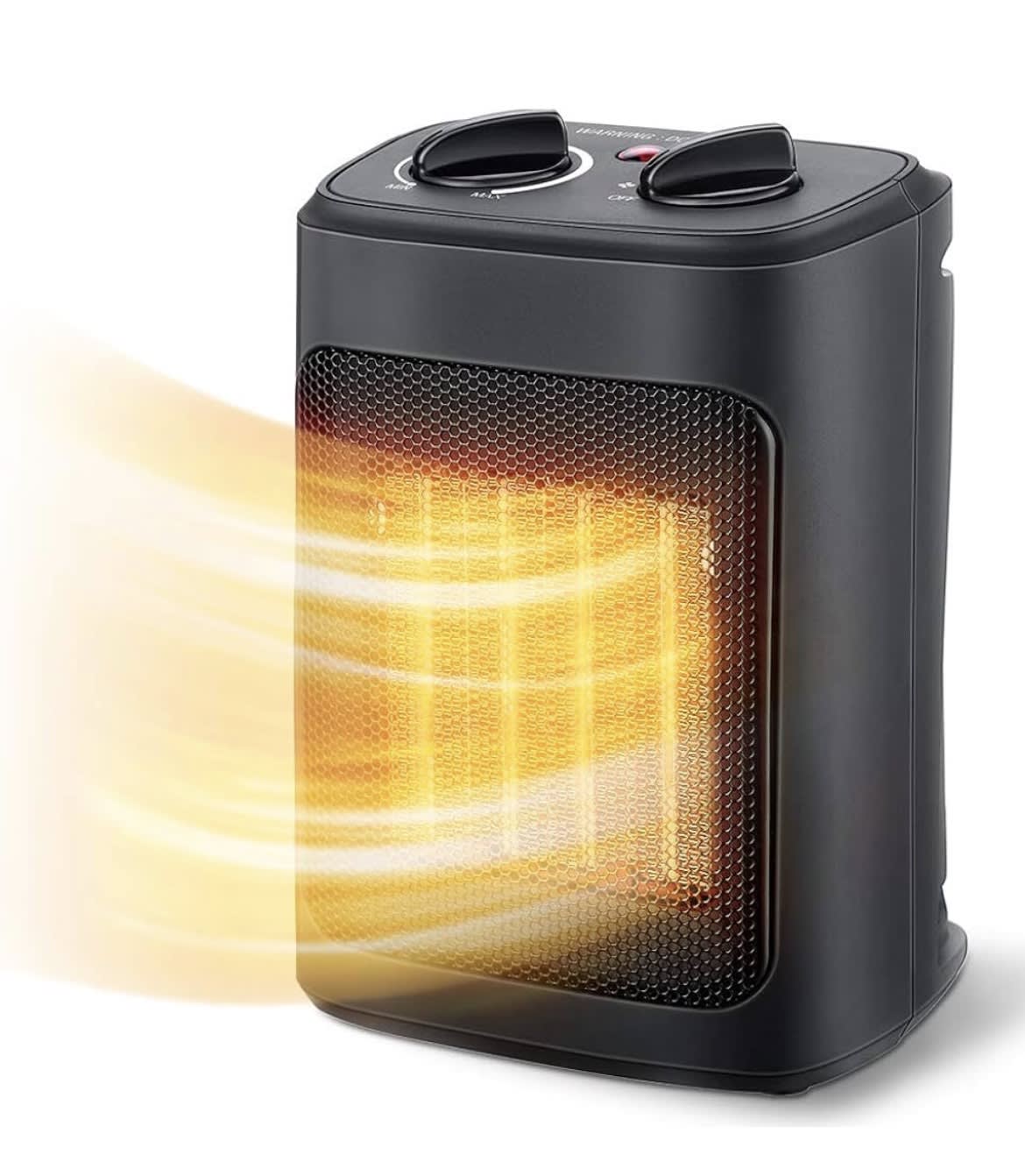 Aikoper Ceramic Heater with Adjustable Thermostat and 4 Heat Settings