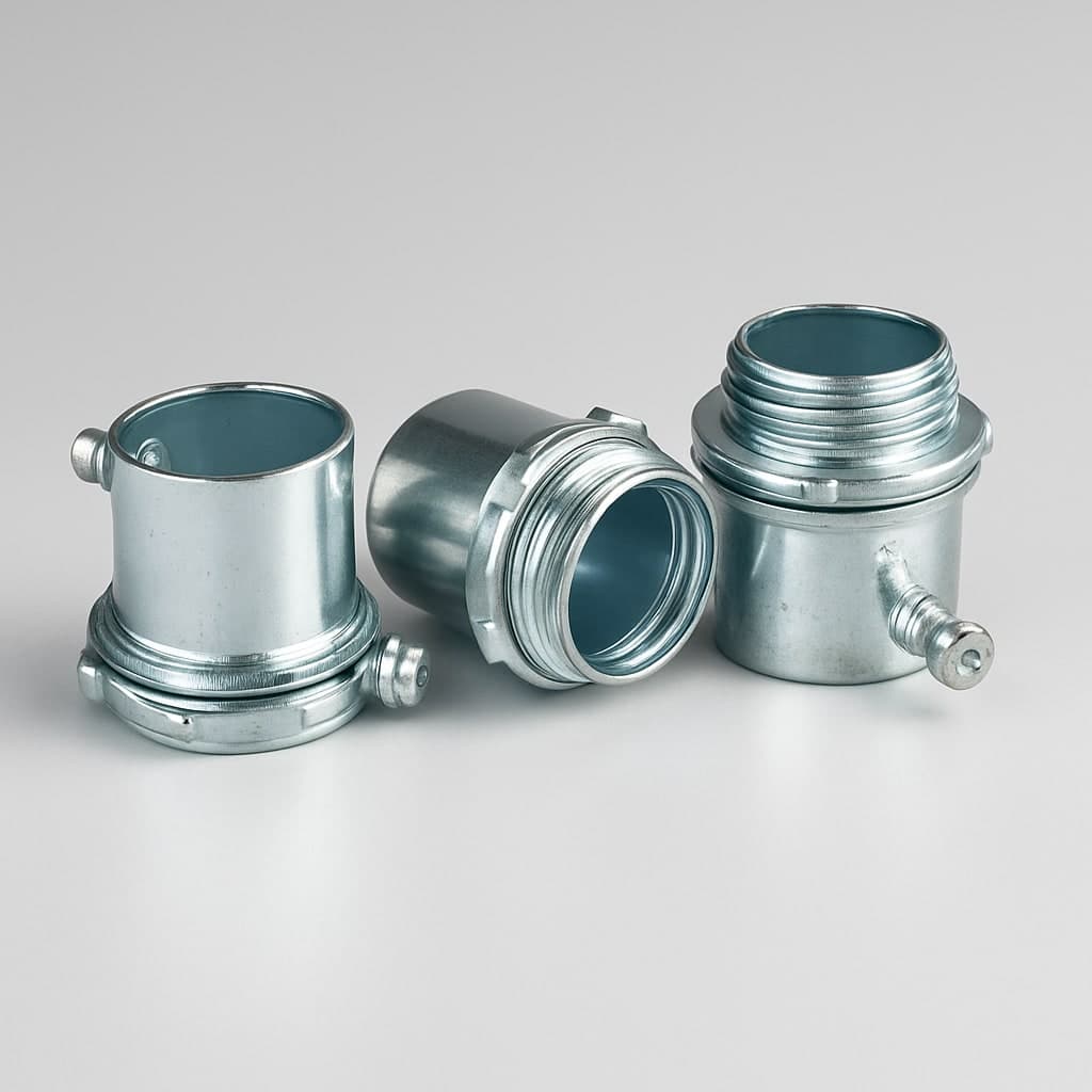 EMT Connector Set - 3/4 Inch Metal Electrical Conduit Connectors