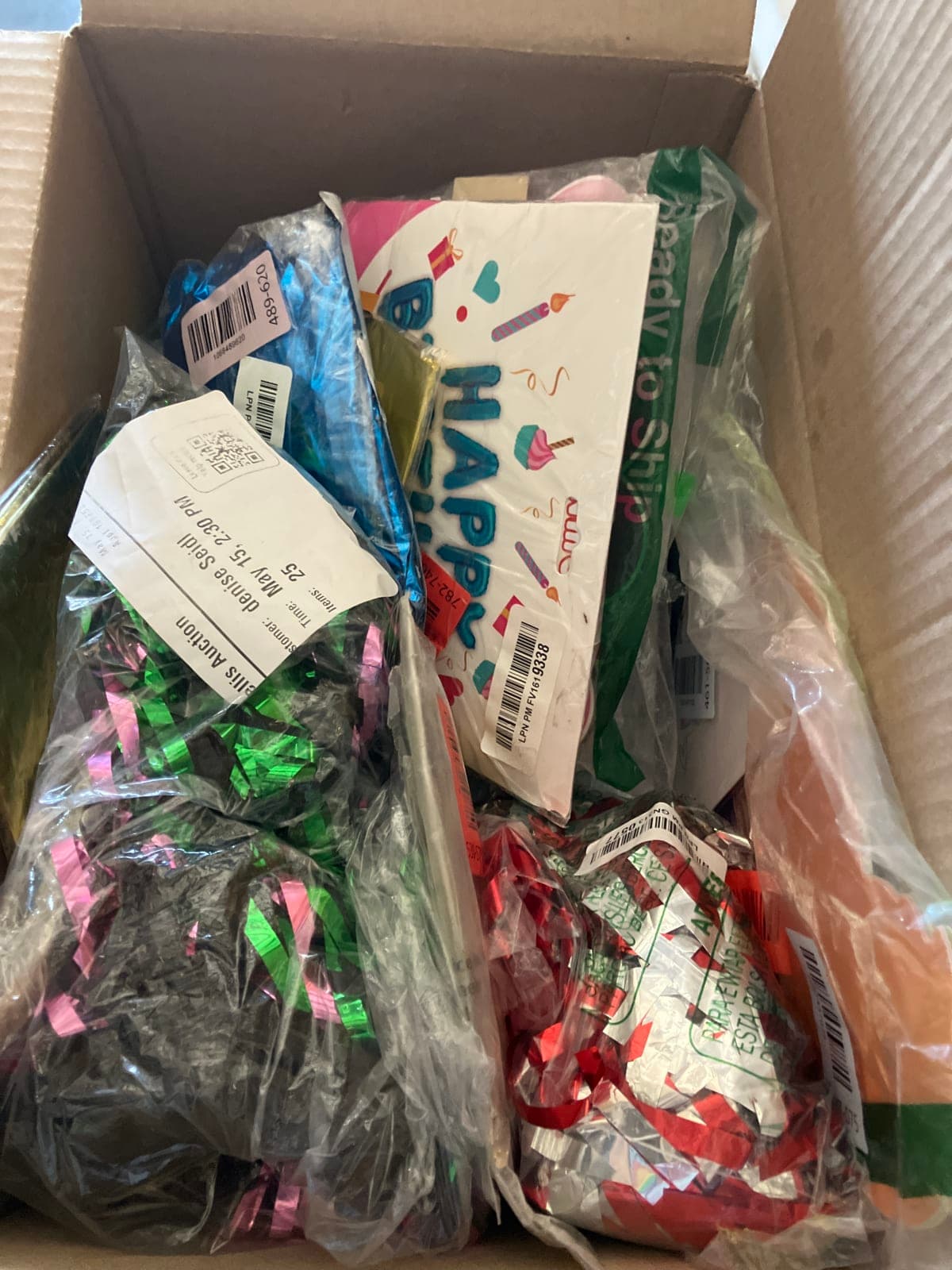 Assorted Party Supplies - Balloons, Streamers, and More