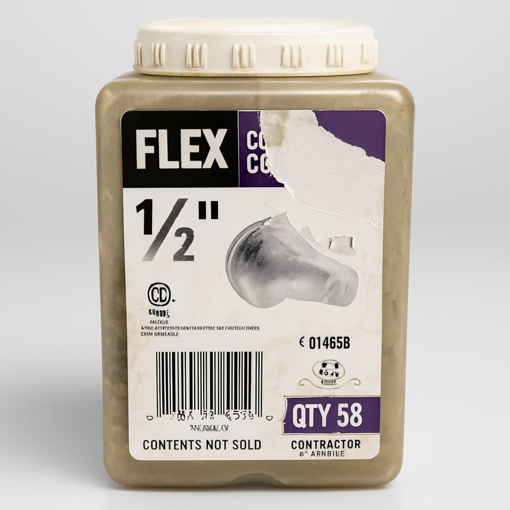 FLEX 1/2" Screw Connector - 58 Pack