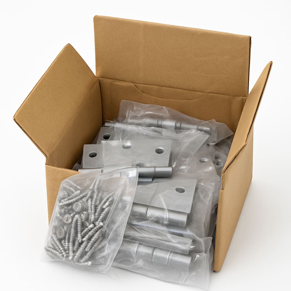 Heavy Duty Door Hinges with Screws - Pack of 46