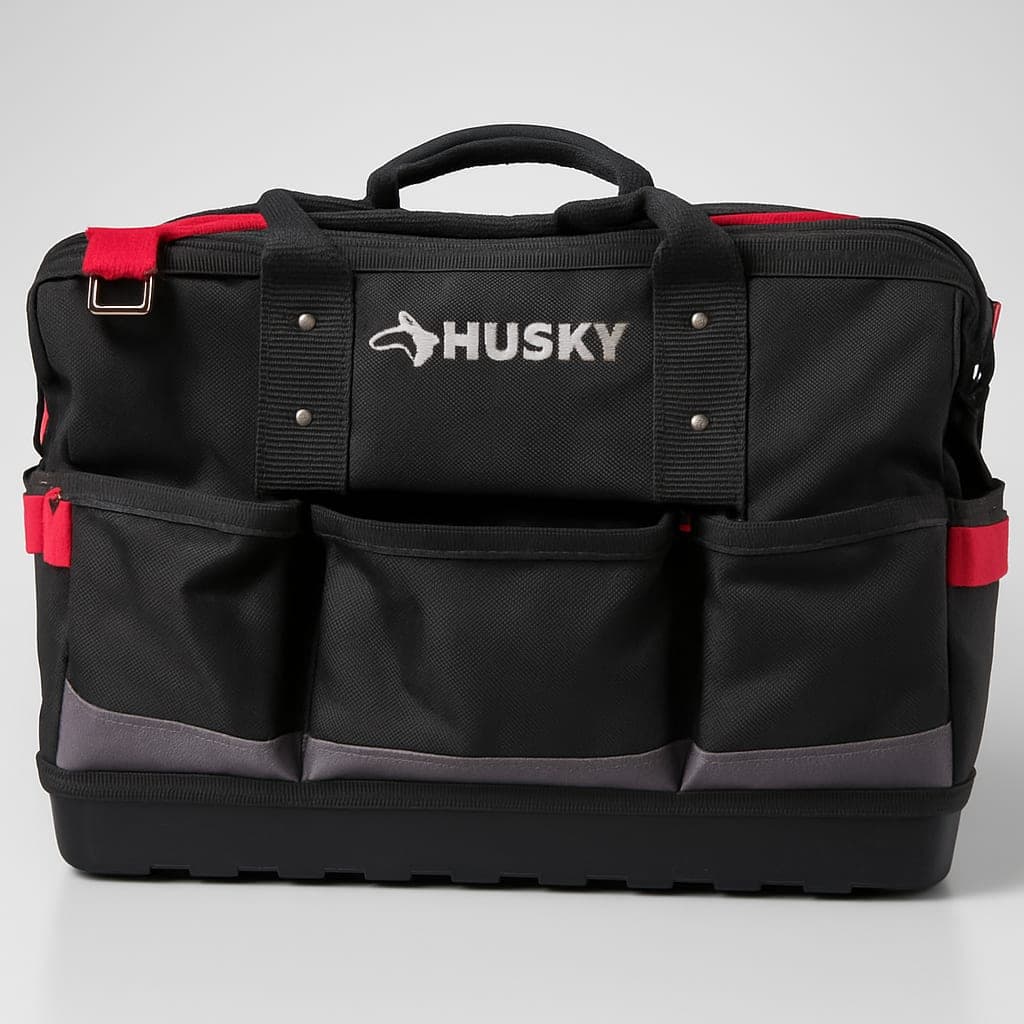 Husky Heavy-Duty Tool Bag with Multiple Pockets **USED**
