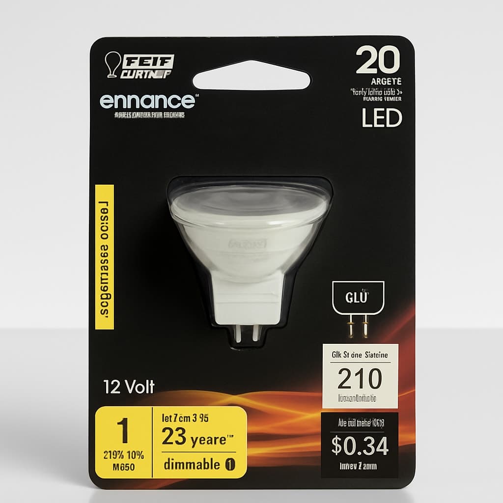 Feit Electric Enhance 20 Watt LED Bulb MR11 GU4 - Bright White 3000K
