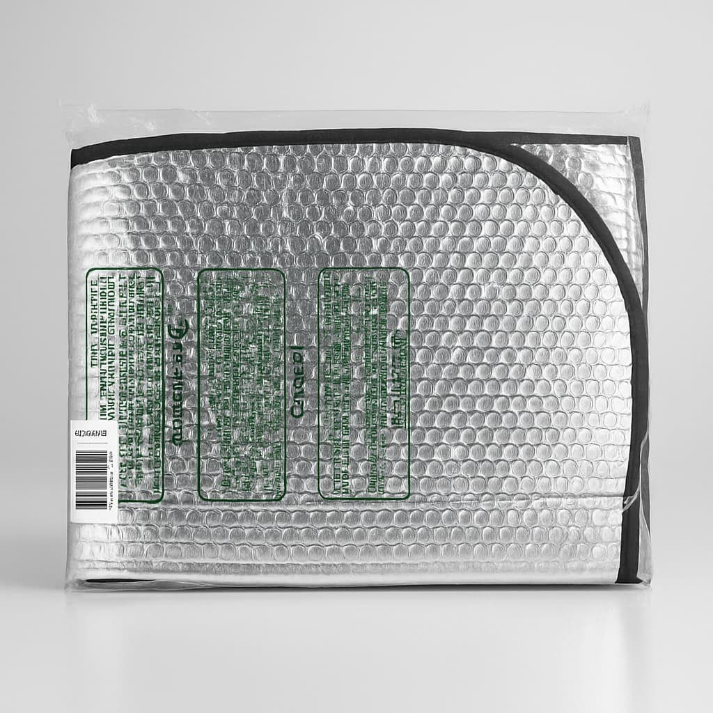 Insulated Thermal Car Window Shade - Silver Reflective Cover
