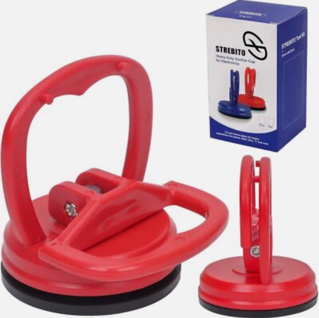 Strebito Heavy Duty Suction Cup for Electronics - Blue & Red