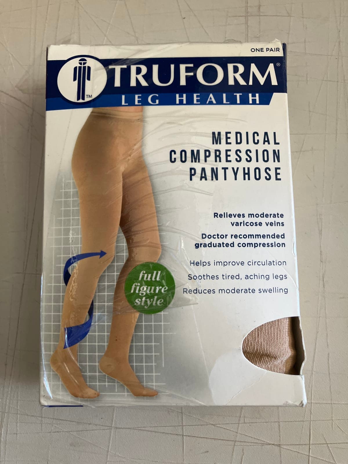 Truform Medical Compression Pantyhose - Full Figure Style