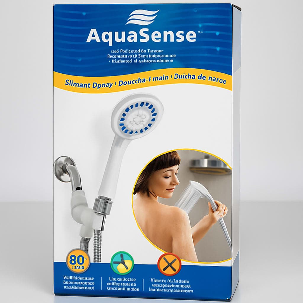 AquaSense Shower Spray with 80-Inch Hose - Easy to Install