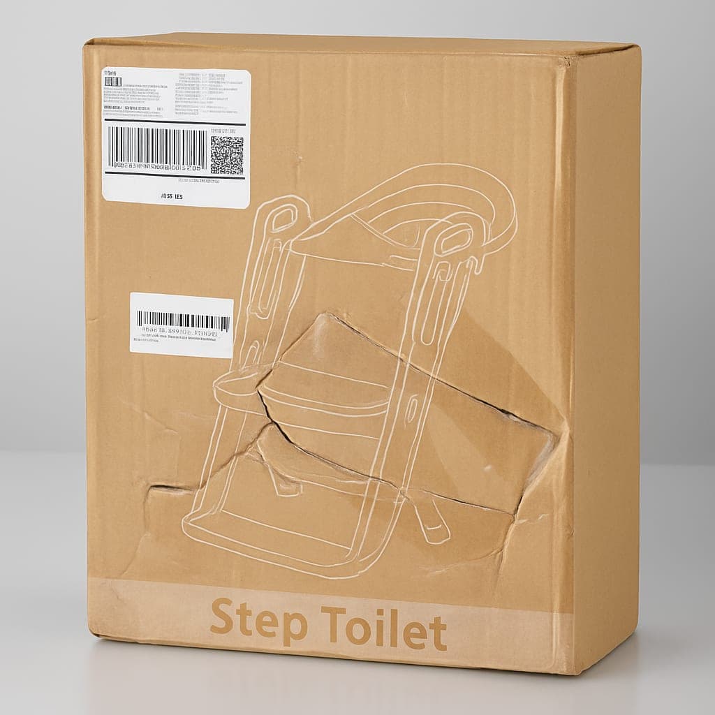CheekKid White Potty Training Seat with Step Stool