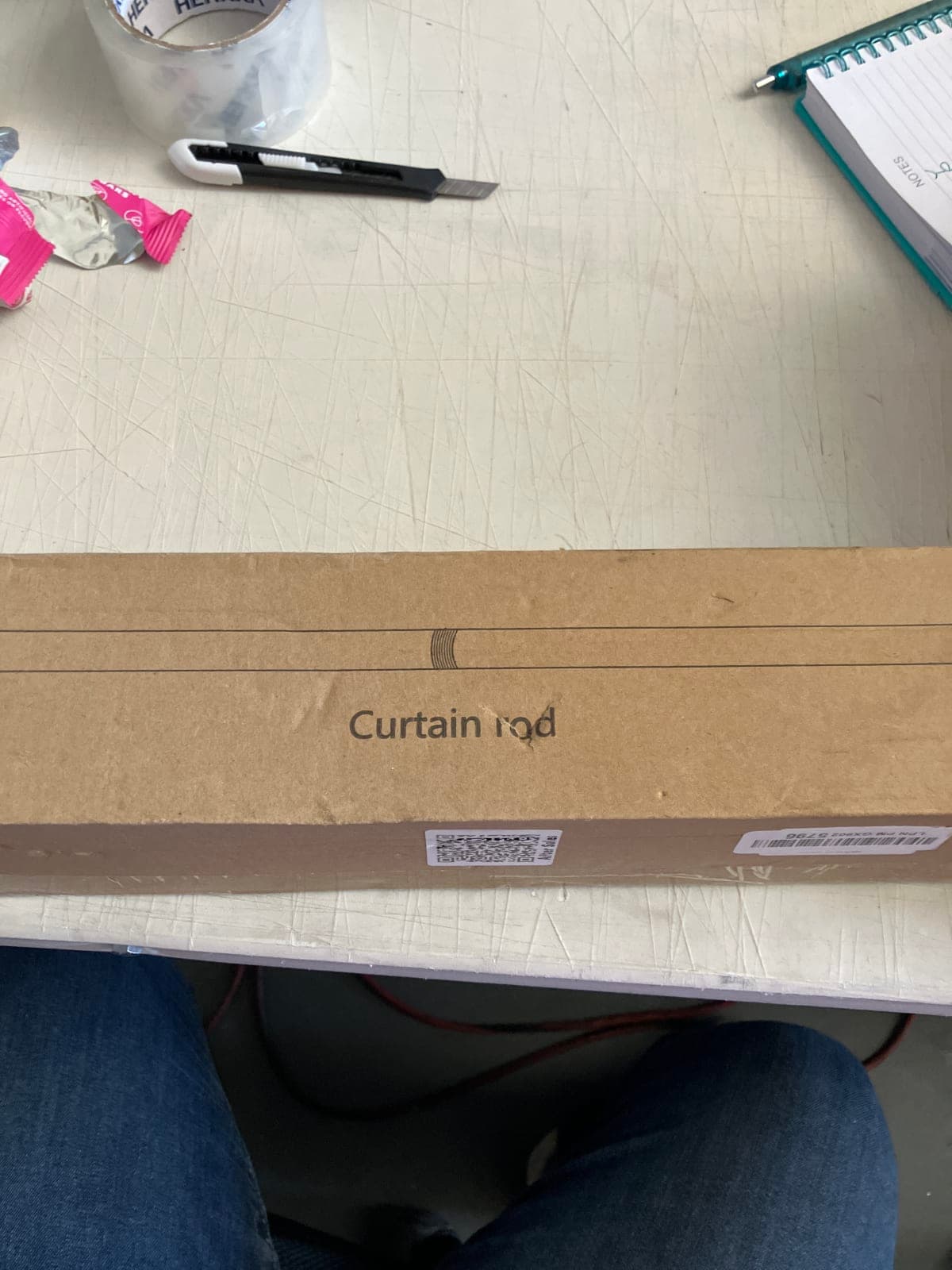 Curtain Rod - Adjustable Length with Brackets