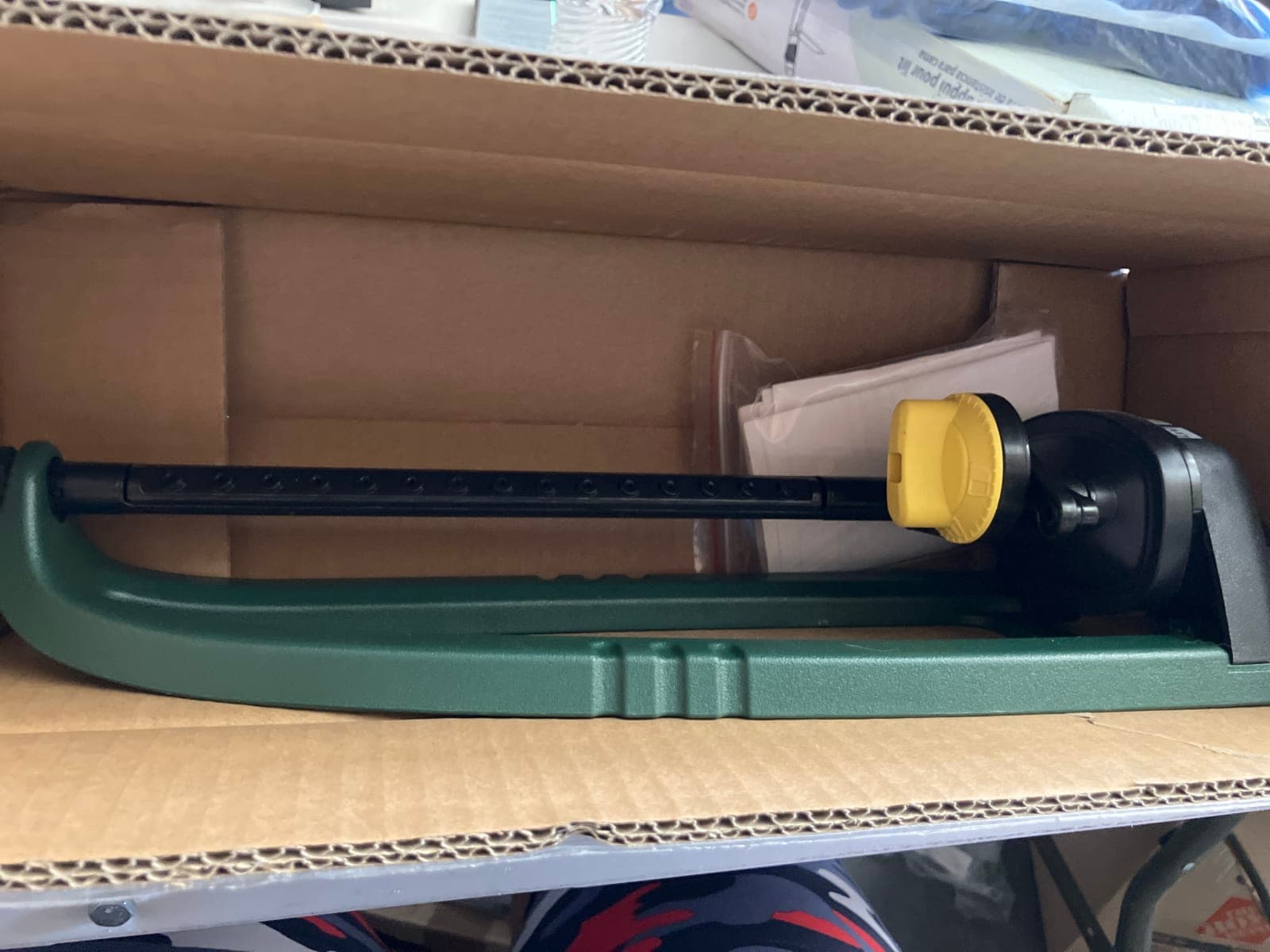 Garden Hose Reel with Manual Crank - Green and Black