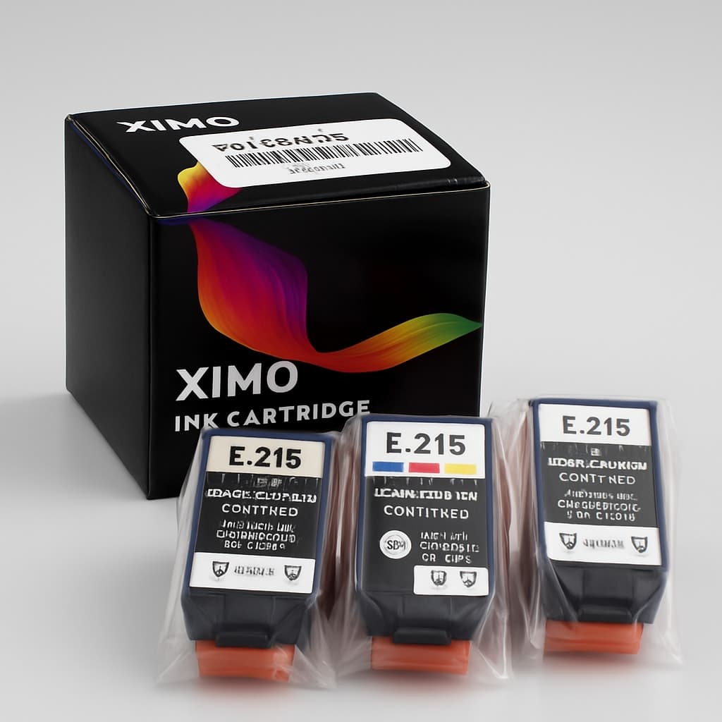 XIMO E-215 Ink Cartridge Set - Black & Color Pigment