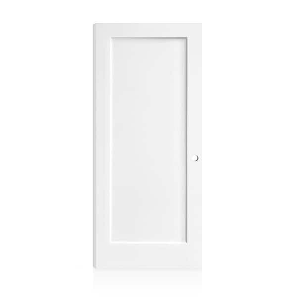 1 Panel 32x80 Left Hand Inswing Door -White