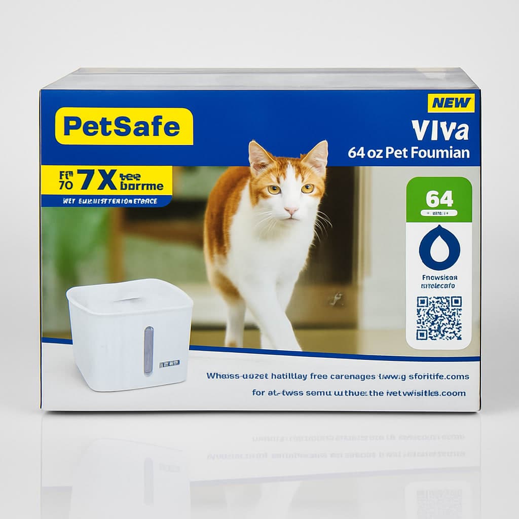 PetSafe Viva 64 oz Pet Fountain - New