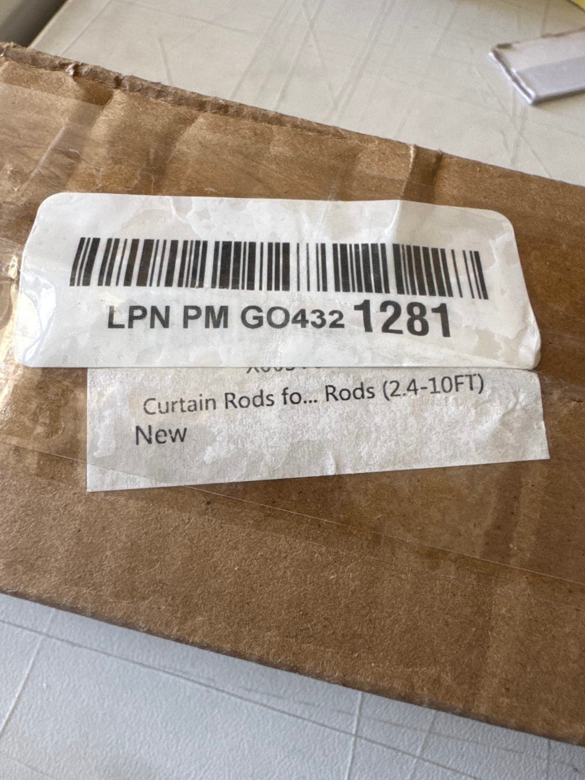 Curtain Rods for Windows (2.4-10FT) - New