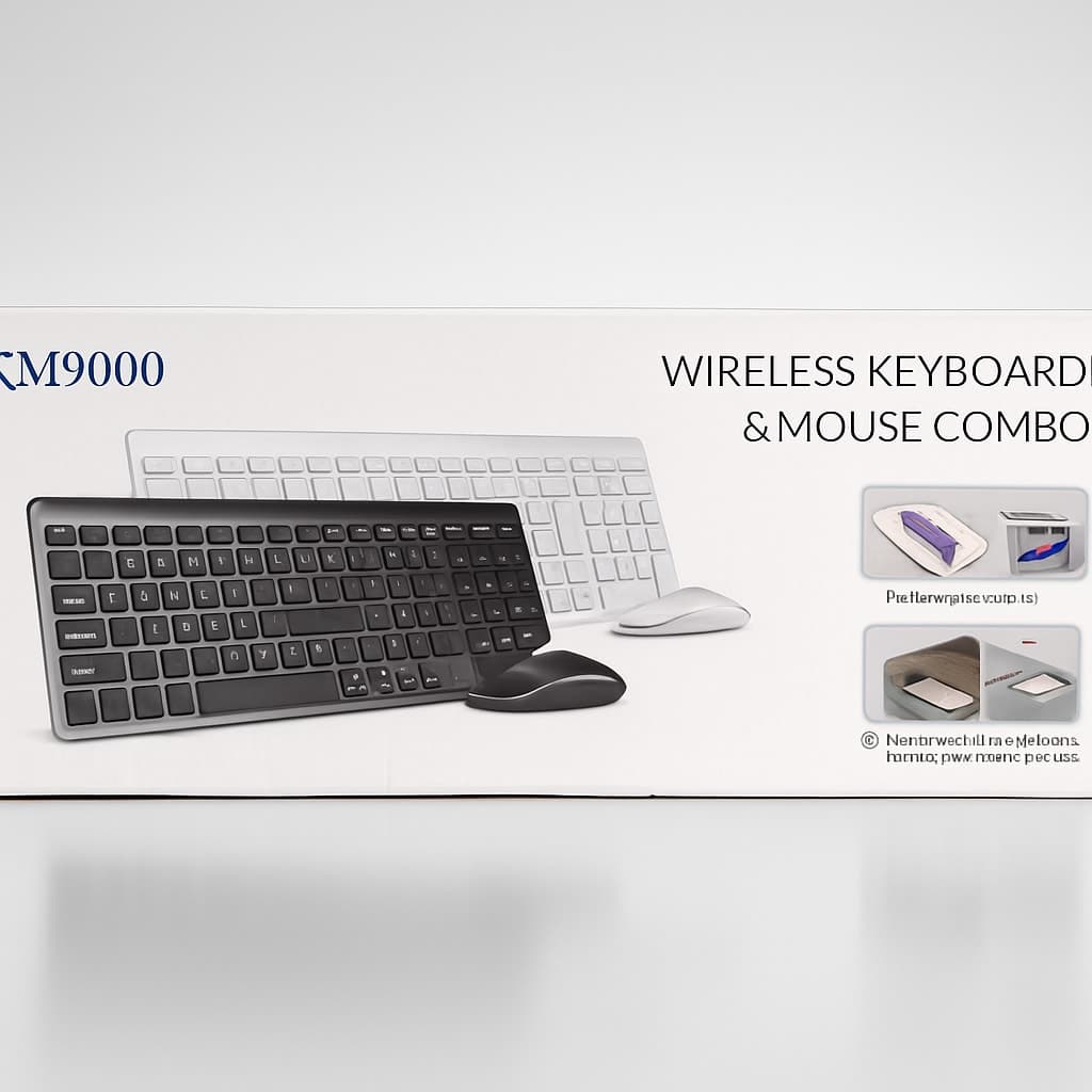 KM9000 Wireless Keyboard & Mouse Combo