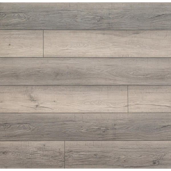 Alton Lewes Gray 7.7 in W x 48 in. L Waterproof Hybrid Rigid Core Flooring (17.96 sq. ft. / case)
