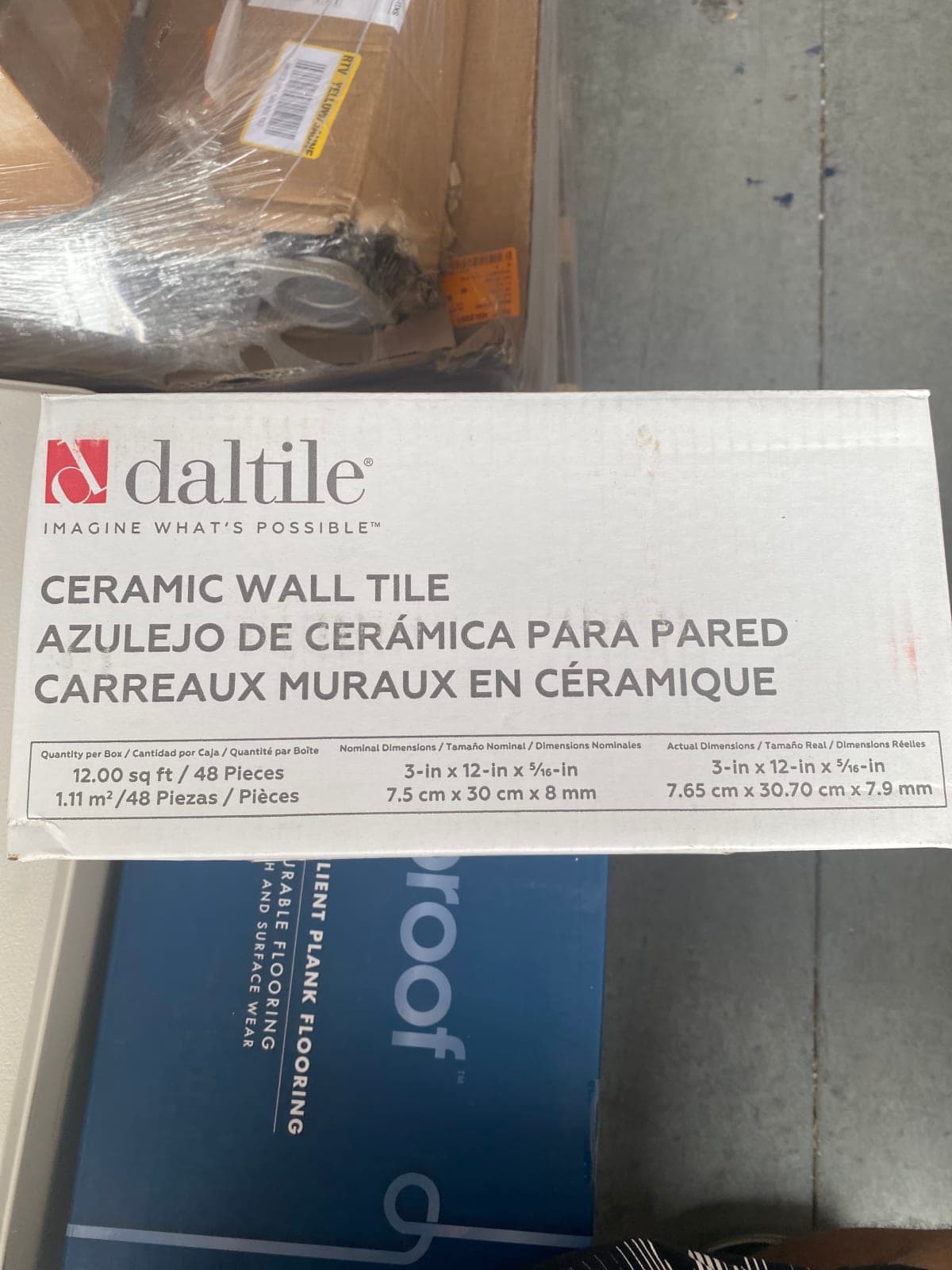 Daltile Ceramic Wall Tile - 3x12 in - 48 Pieces
