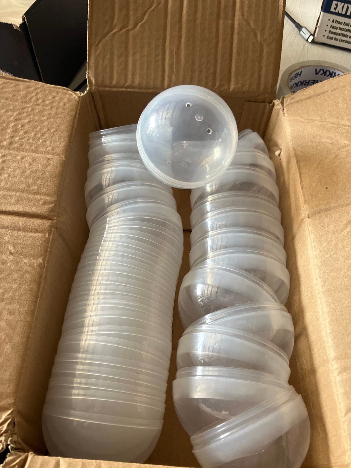 Clear Plastic Storage Containers - Set of 20