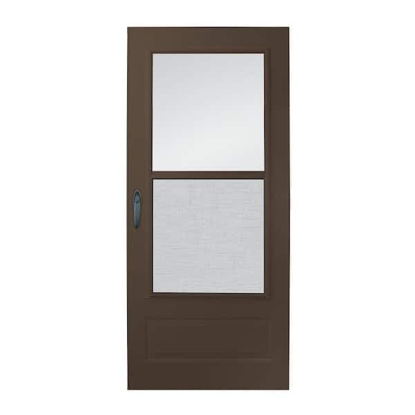 Andersen 200 Series 36" x 80" Bronze Storm Door with Clear Glass