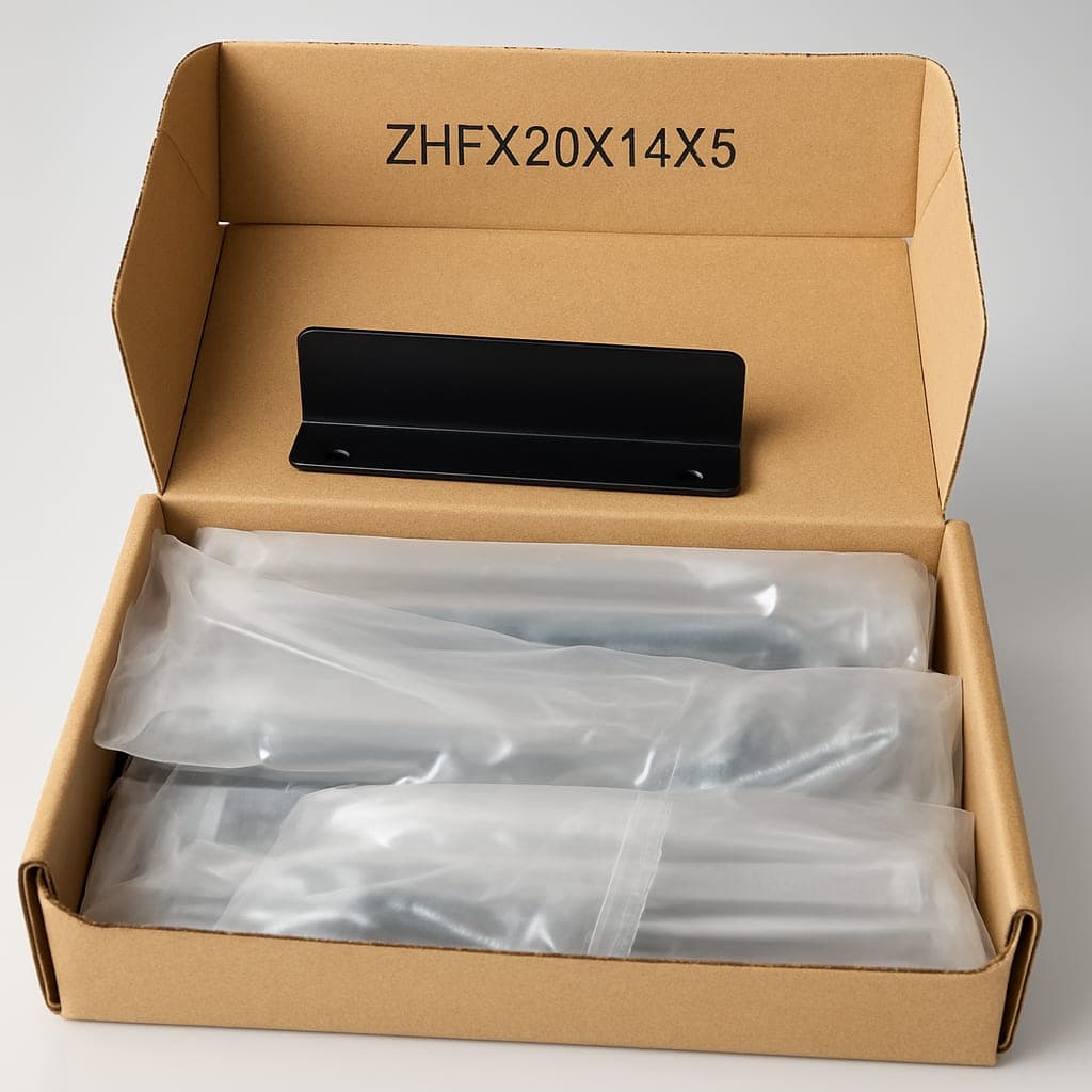 Peaha 10 Pack 3 Inch Black Corner Brackets Aluminum Alloy