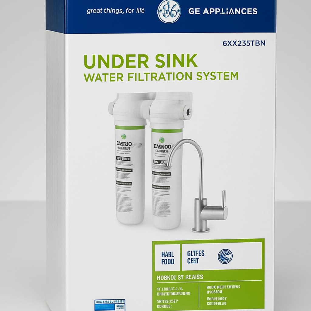 GE Appliances Under Sink Water Filtration System GXK255TBN