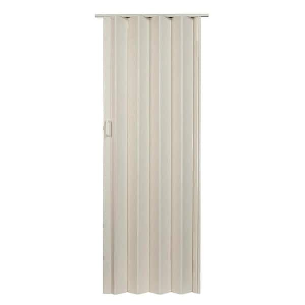 36 in. x 80 in. Oakmont PVC Vinyl White Ash Accordion Door