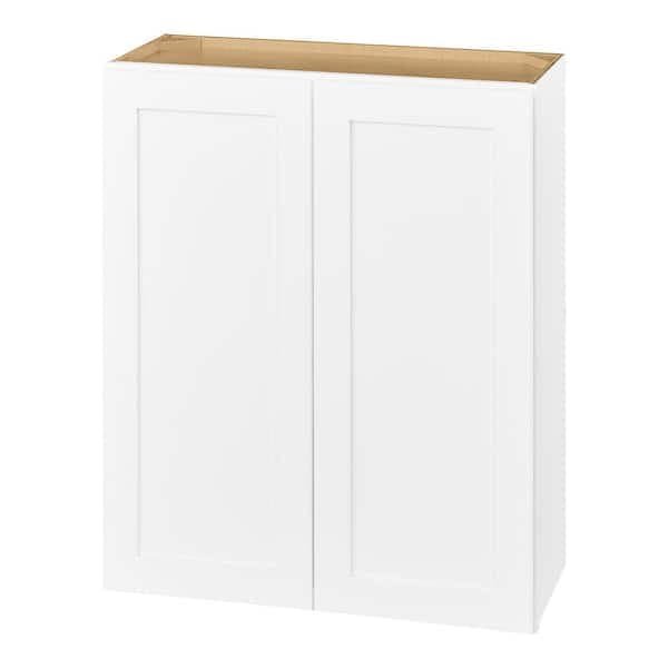 Avondale 30 in. W x 12 in. D x 36 in. H Ready to Assemble Plywood Shaker Wall Kitchen Cabinet in Alpine White
