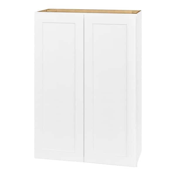 Avondale 30 in. W x 12 in. D x 42 in. H Ready to Assemble Plywood Shaker Wall Kitchen Cabinet in Alpine White
