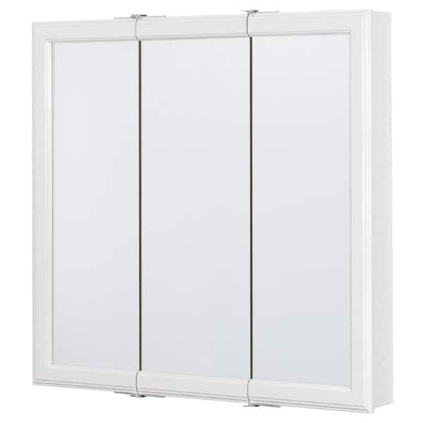 Glacier Bay 30 x 30 in Tri-View Medicine Cabinet - Surface Mount