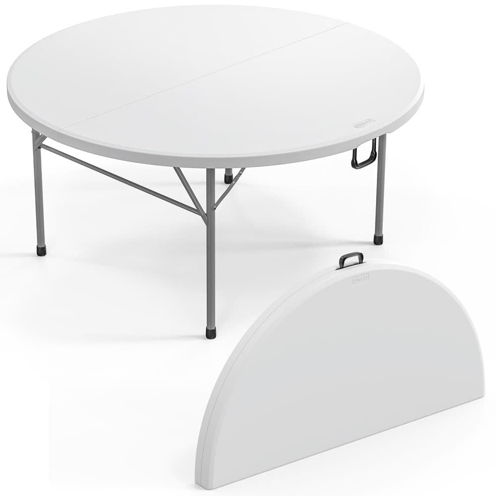 2 5ft Plastic Folding Tables