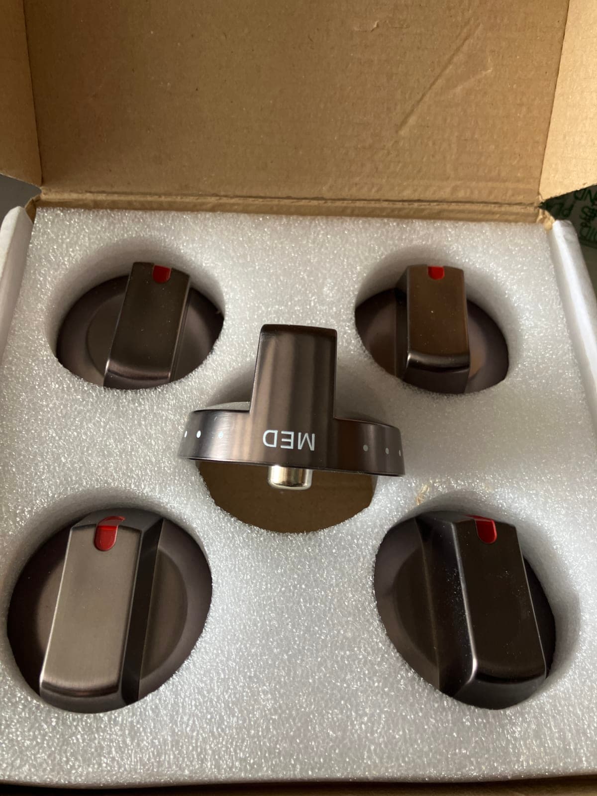 Medi-Set Kitchen Knob Set - 5-Piece Stainless Steel