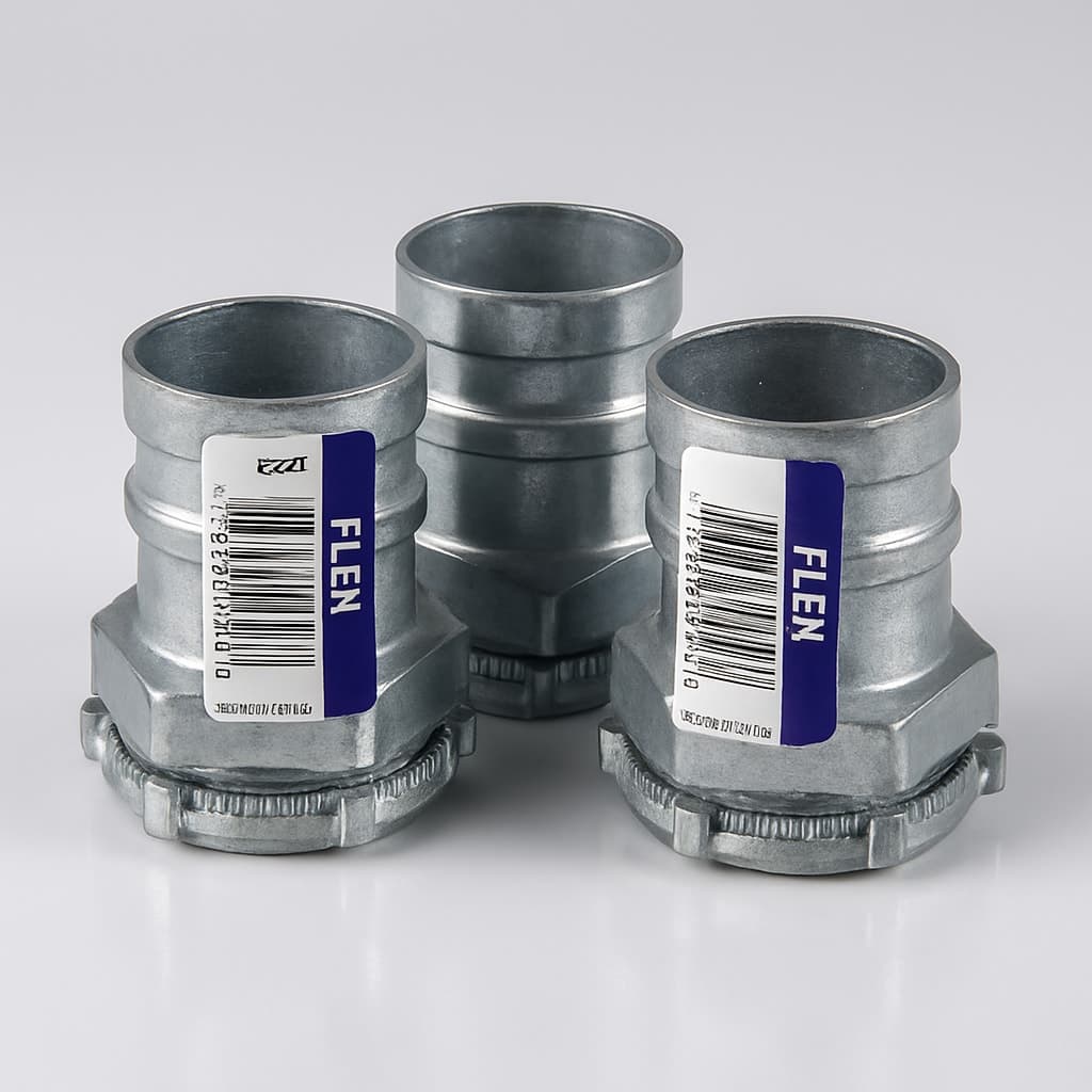 1 in. Metal Conduit Screw-in Connectors 3pk