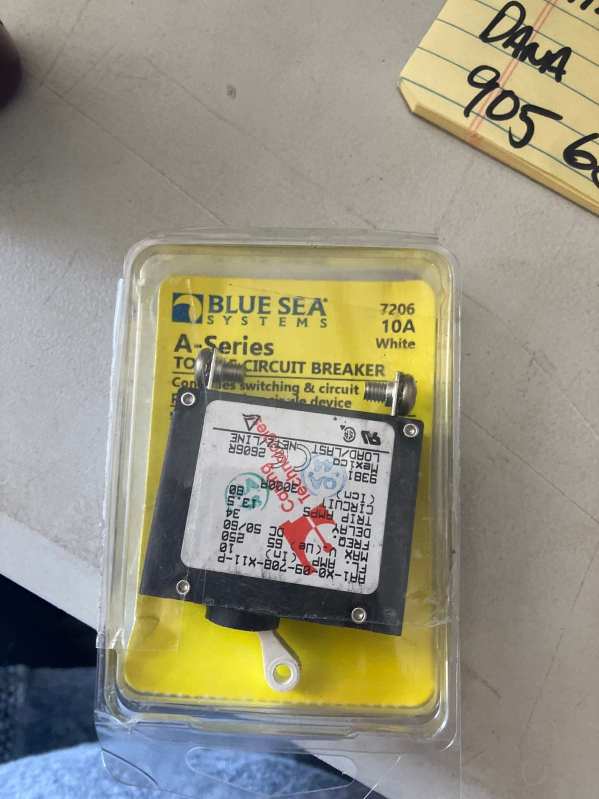 Blue Sea Systems A-Series 10A Circuit Breaker - Model 7206