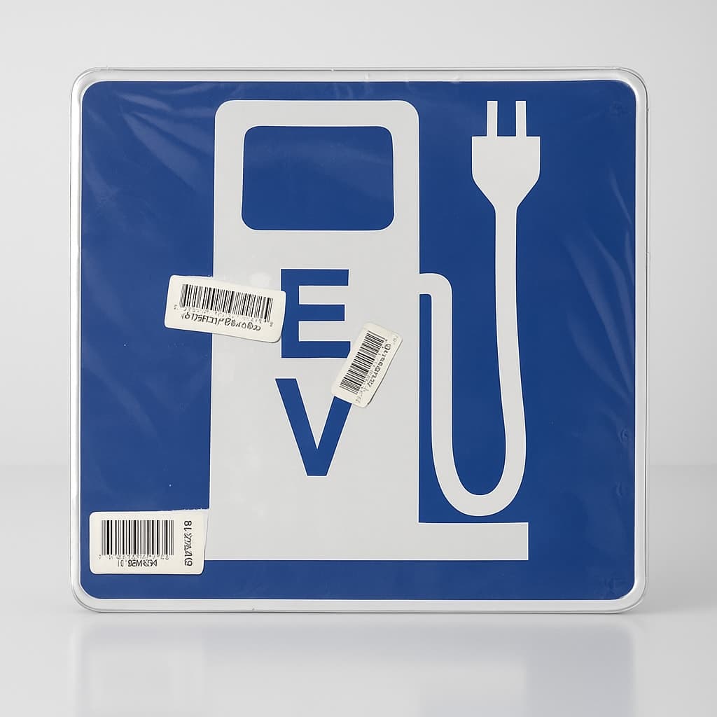 Electric Vehicle Charging Station Sign - Durable Outdoor Use