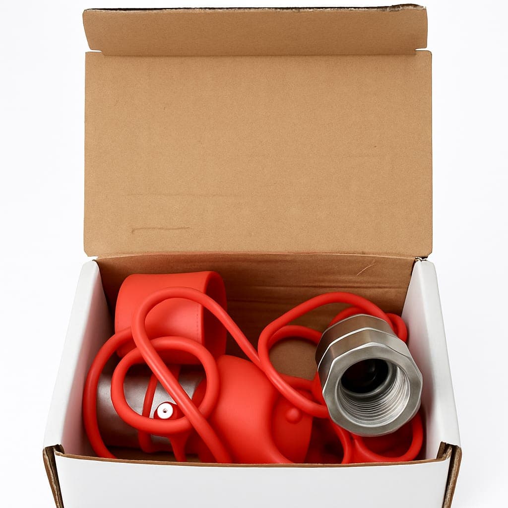 ISO 16028 Quick Connect Couplings Set with Red Caps