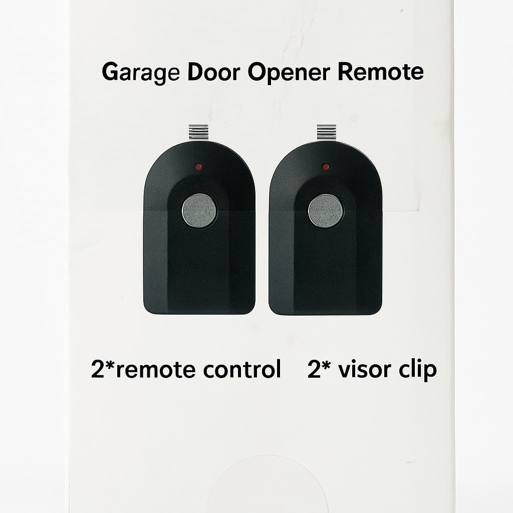 Garage Door Opener Remote with Visor Clips - 2 Pack