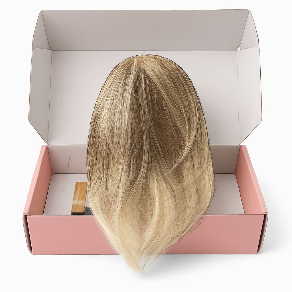 Blonde Synthetic Ponytail Wig - Natural Look Hairpiece