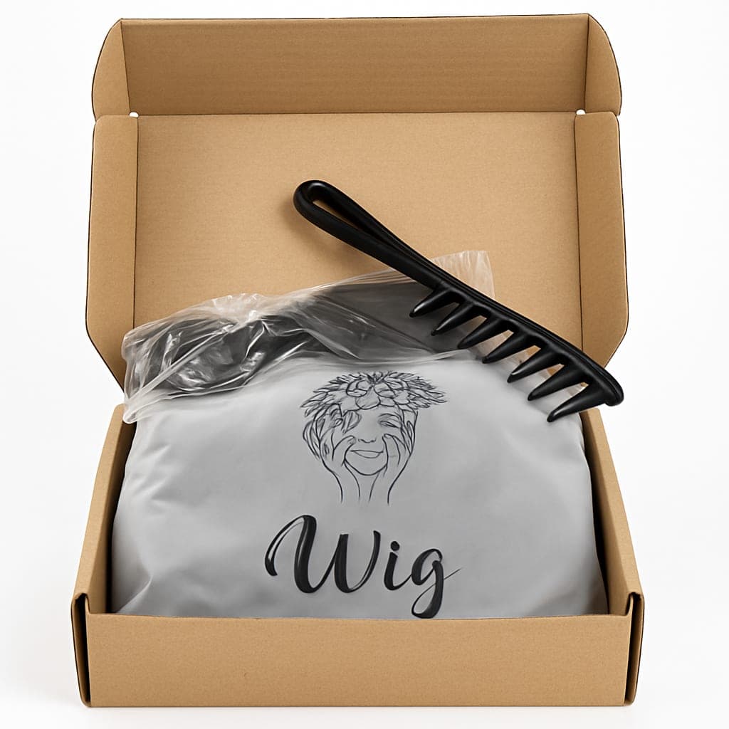 Stylish Synthetic Wig short brown curly with Comb - Perfect for Everyday Wear