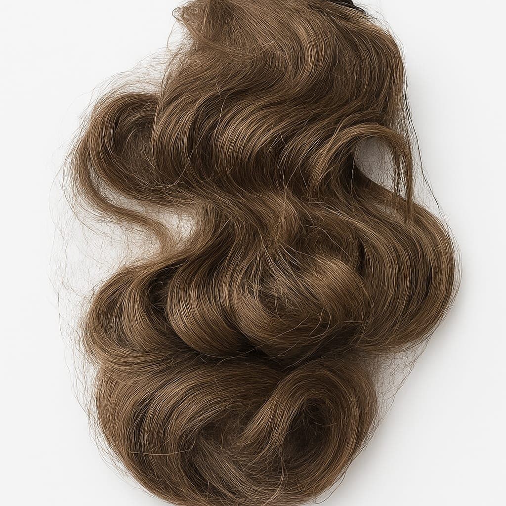 Synthetic Wavy Hair Extension - Brown